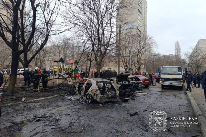 наслідки обстрілу харкова